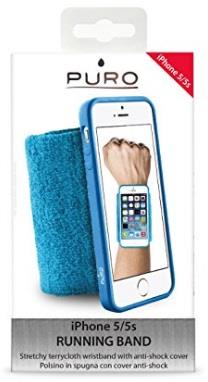 PURO Fascia da braccio porta cellulare Puro blu